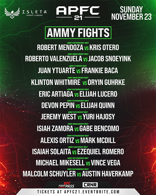 Anthony Pettis FC 21 - New Mexico Fight Night 2 - Fuller vs. Kolker Official Fight Card Amateur Card Anthony Pettis FC 21 - New Mexico Fight Night 2 - Fuller vs. Kolker Official Fight Card Amateur Card