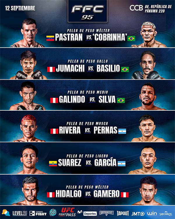  Fusion FC 95 - Pastran vs. Silva - Official Fight Card