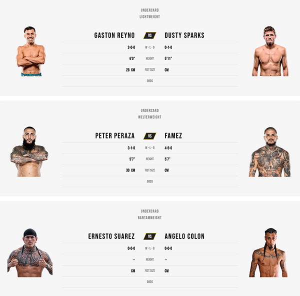  BKFC 85 Hollywood - Trout vs. Palomino 2 Fight Card