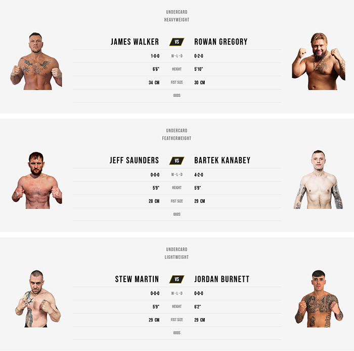  BKFC Fight Night 34 Newcastle - Terrill vs. McFarlane Fight Card