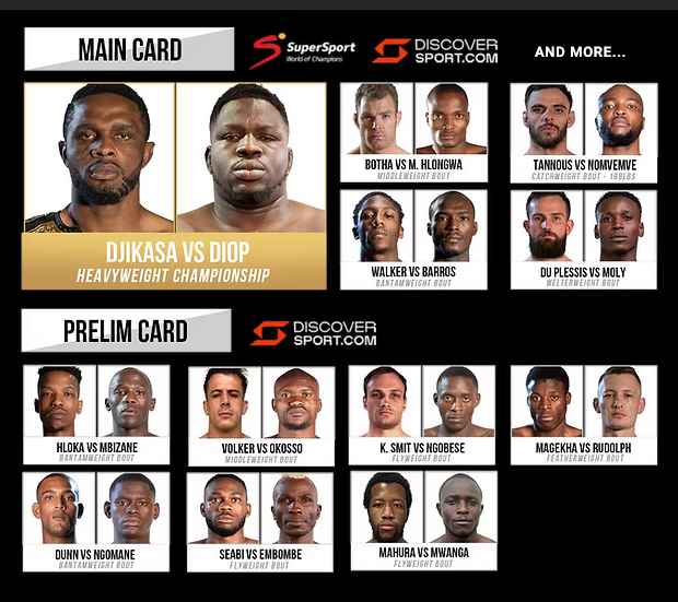  EFC 132 - Djikasa vs. Diop Official Fight Card
