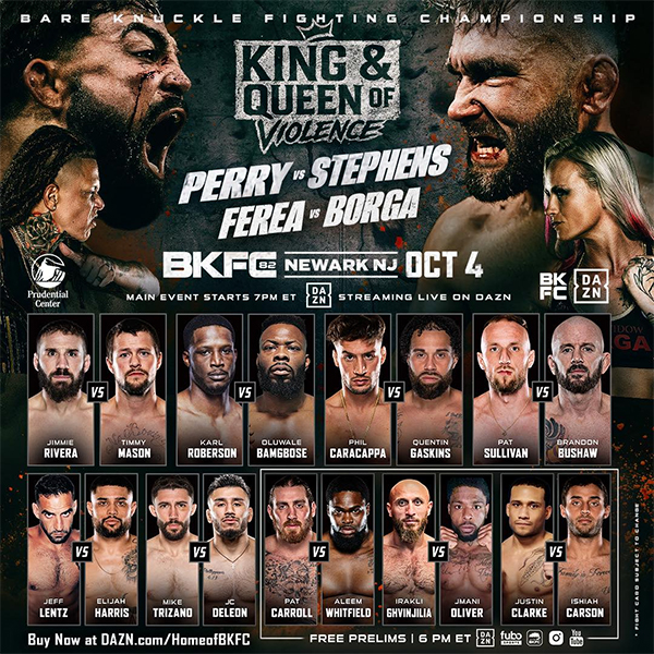  BKFC 82 - Perry vs. Stephens - Official Fight Card